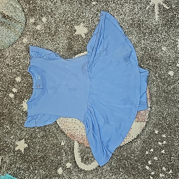 Kyte Baby 0-3 Months Periwinkle Twirl Bodysuit Dress - Picture 1 of 2